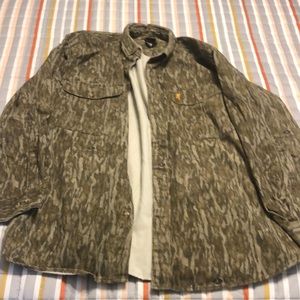Browning bottom land camo pattern shirt two XL longsleeve button up
